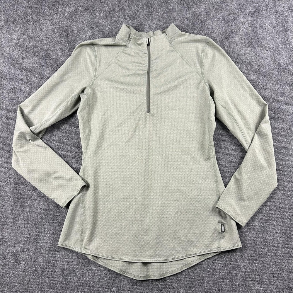 REI Co-op Pullover Shirt Womens Small Green 1/4 Zip‎ Lightweight Hiking Top